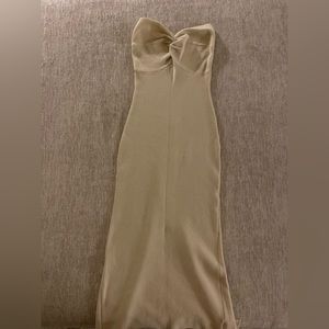 Shein women’s M knit body con strapless maxi dress